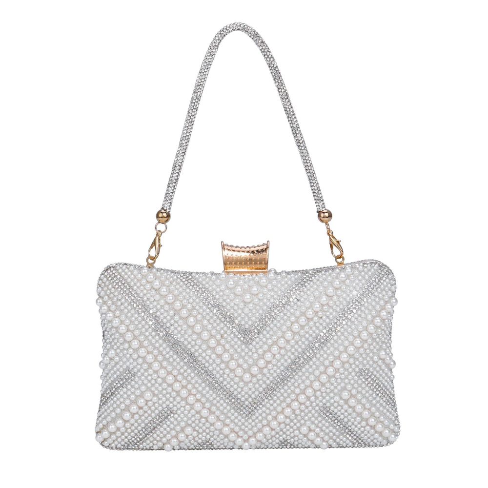 Chic Diary Pearl Evening Purse for Prom & Weddings